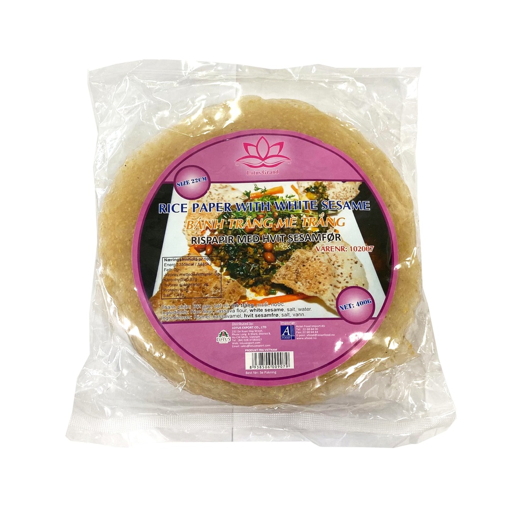 BÁNH TRÁNG MÈ TRẮNG 400GR