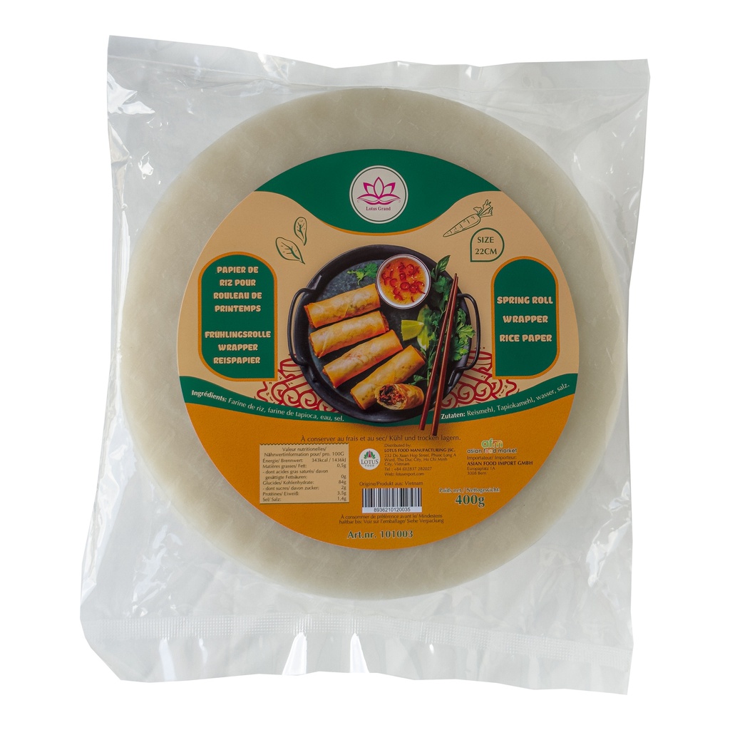 BÁNH TRÁNG CHẢ GIÒ ( TRÒN ) 400GR