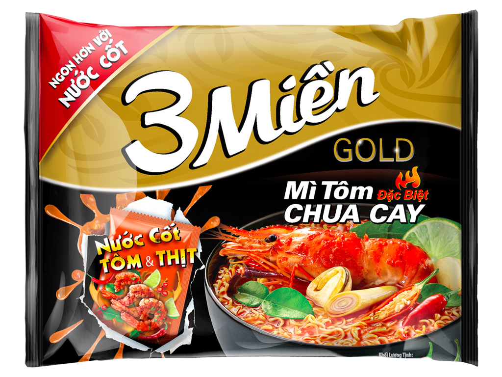 INSTANT NOODLE SHRIMP (GOLD) 75GR