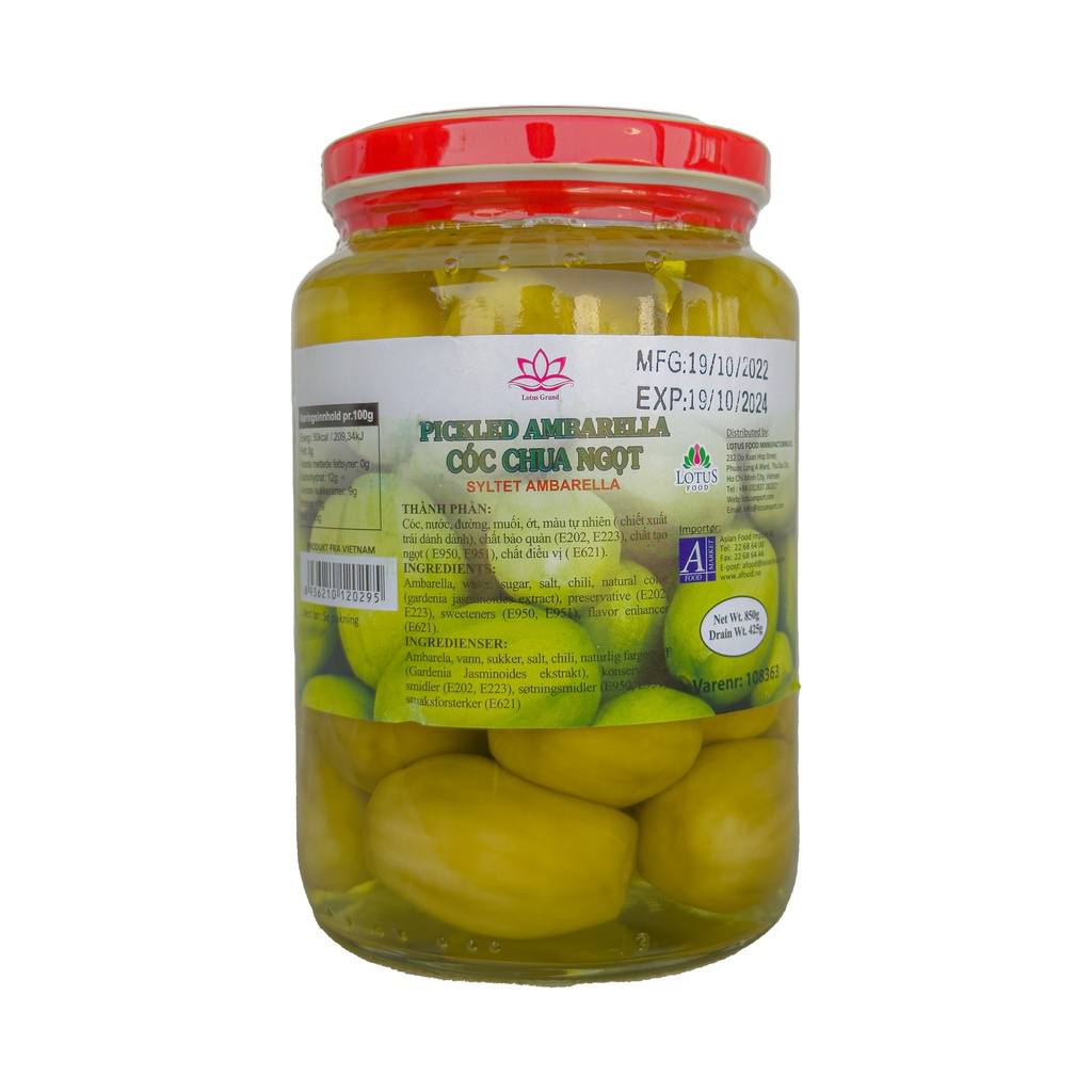 PICKLED YOUNG AMBARELLA 830GR