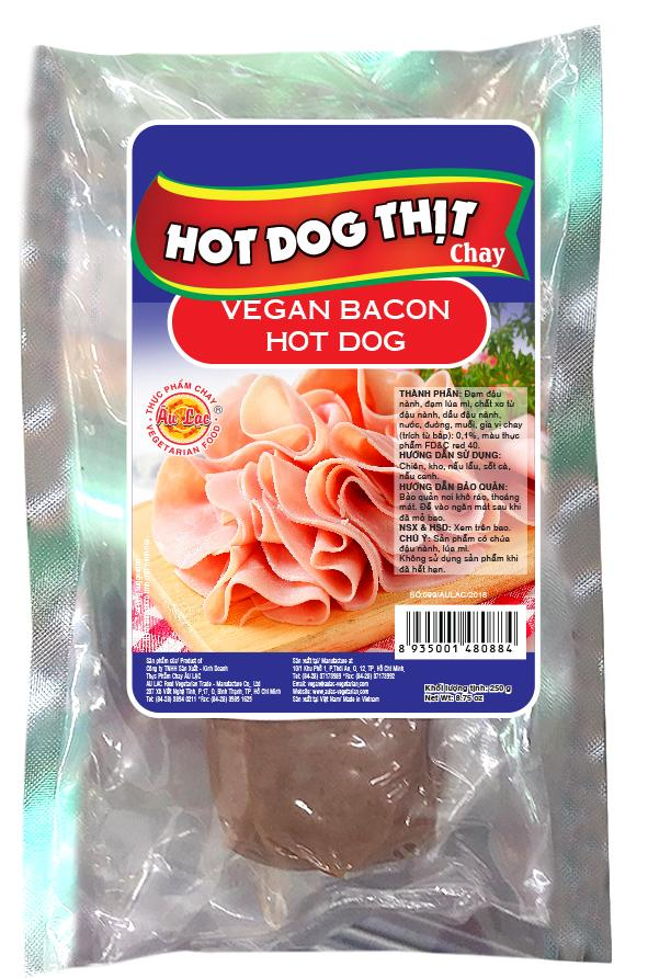 VEGAN BACON HOT DOG 250GR