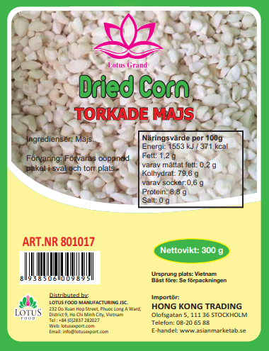 DRIED CORN 300GR