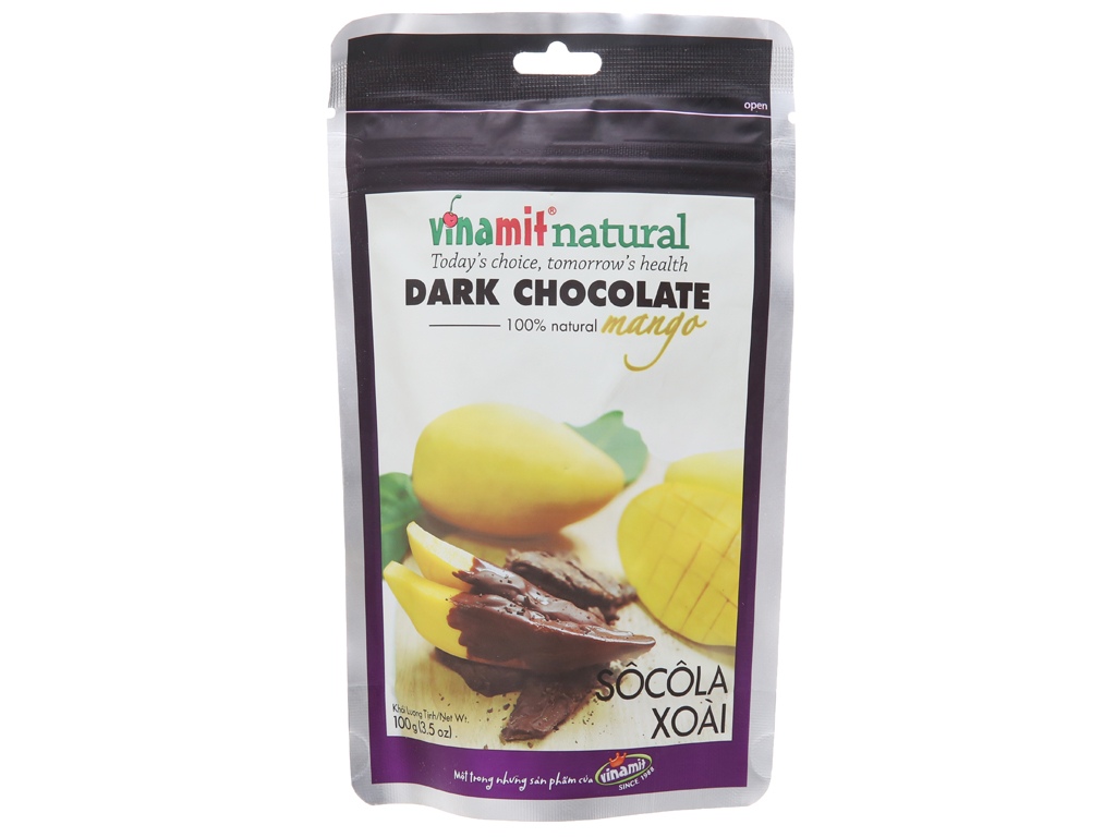 NATURAL DARK CHOCOLATE MANGO 100GR