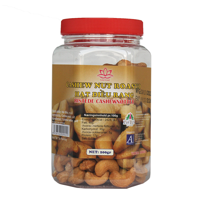 HẠT ĐIỀU RANG 200GR