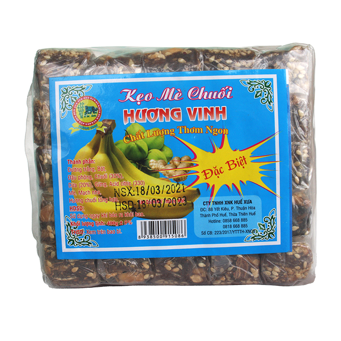 KẸO CHUỐI GỪNG 400GR