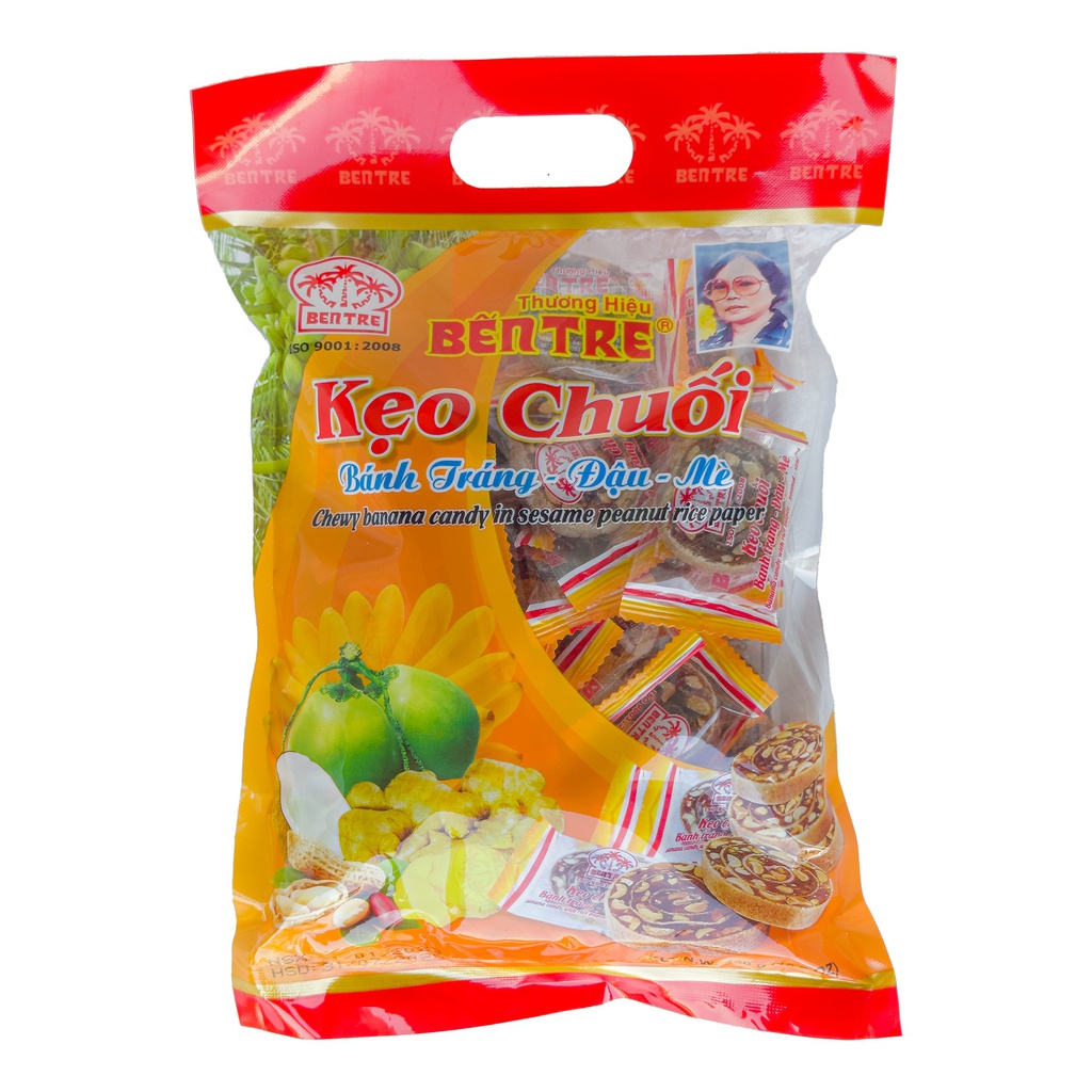 KẸO CHUỐI BÁNH TRÁNG ĐẬU MÈ 450GR