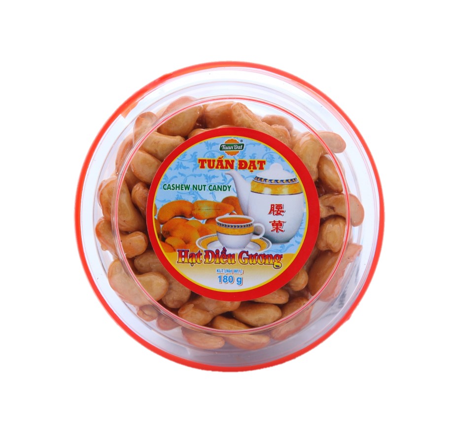 KẸO HẠT ĐIỀU GƯƠNG 180GR