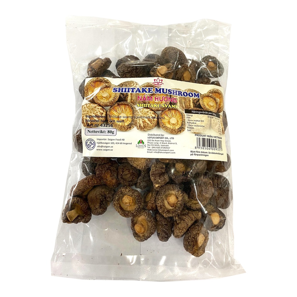 SHIITAKE MUSHROMS 80GR