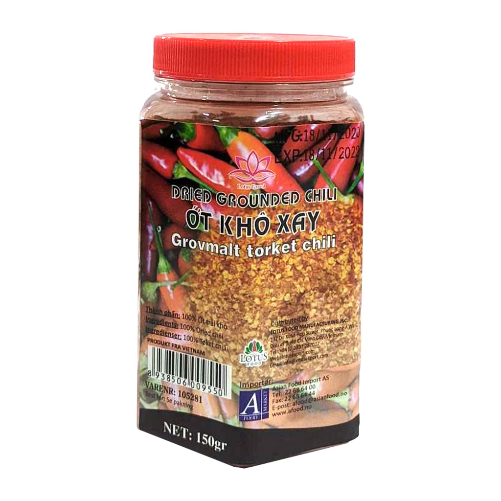 DRIED GROUNDED CHILI 150GR