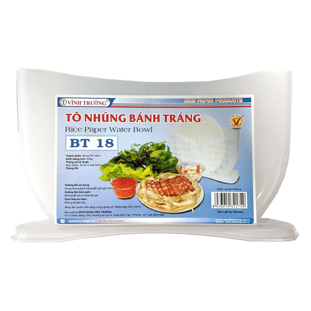 TÔ NHÚNG BÁNH TRÁNG BT18 50PCS