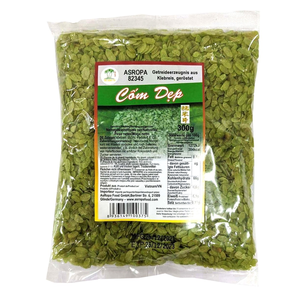 GREEN FLAT RICE  300GR