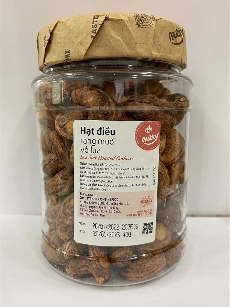 SEA SALT ROASTED CASHEWS 400GR