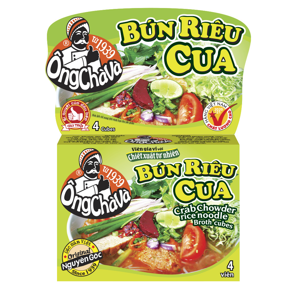 CRAB CHOWDER RICE NOODLE BROTH CUBES 75GR