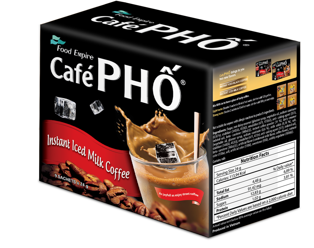 CÀ PHÊ PHỐ SỮA ĐÁ HỘP 24GR