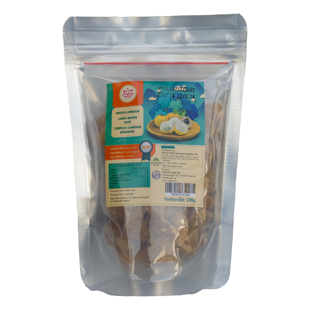 DRIED LONGAN 200GR