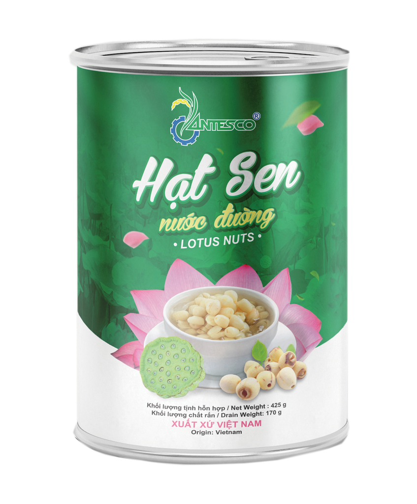 HẠT SEN NƯỚC ĐƯỜNG LON 425GR