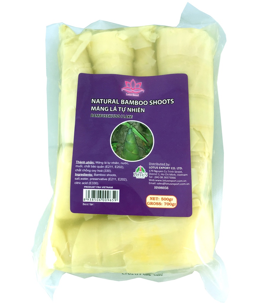 NATURAL BAMBOO SHOOTS 500GR