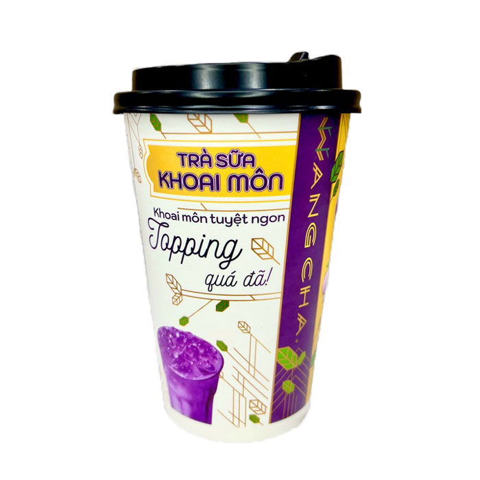 WANG CHA INSTANT TEA CUP TARO FLAVOR 100GR