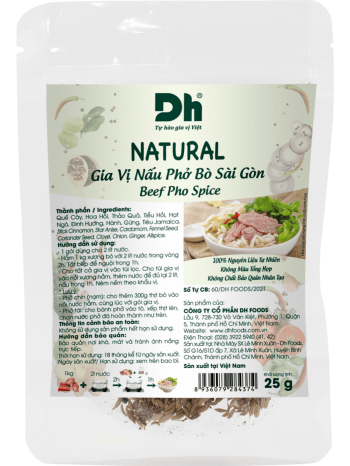 NATURAL SAI GON BEEF PHO SPICE  25GR