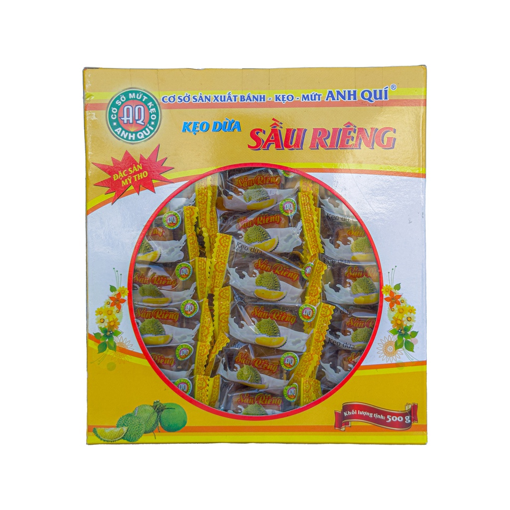 ANH QUÍ KẸO DỪA (VỊ SẦU RIÊNG) 500GR